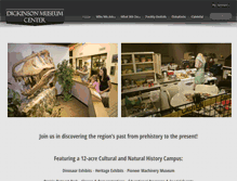 Tablet Screenshot of dickinsonmuseumcenter.com